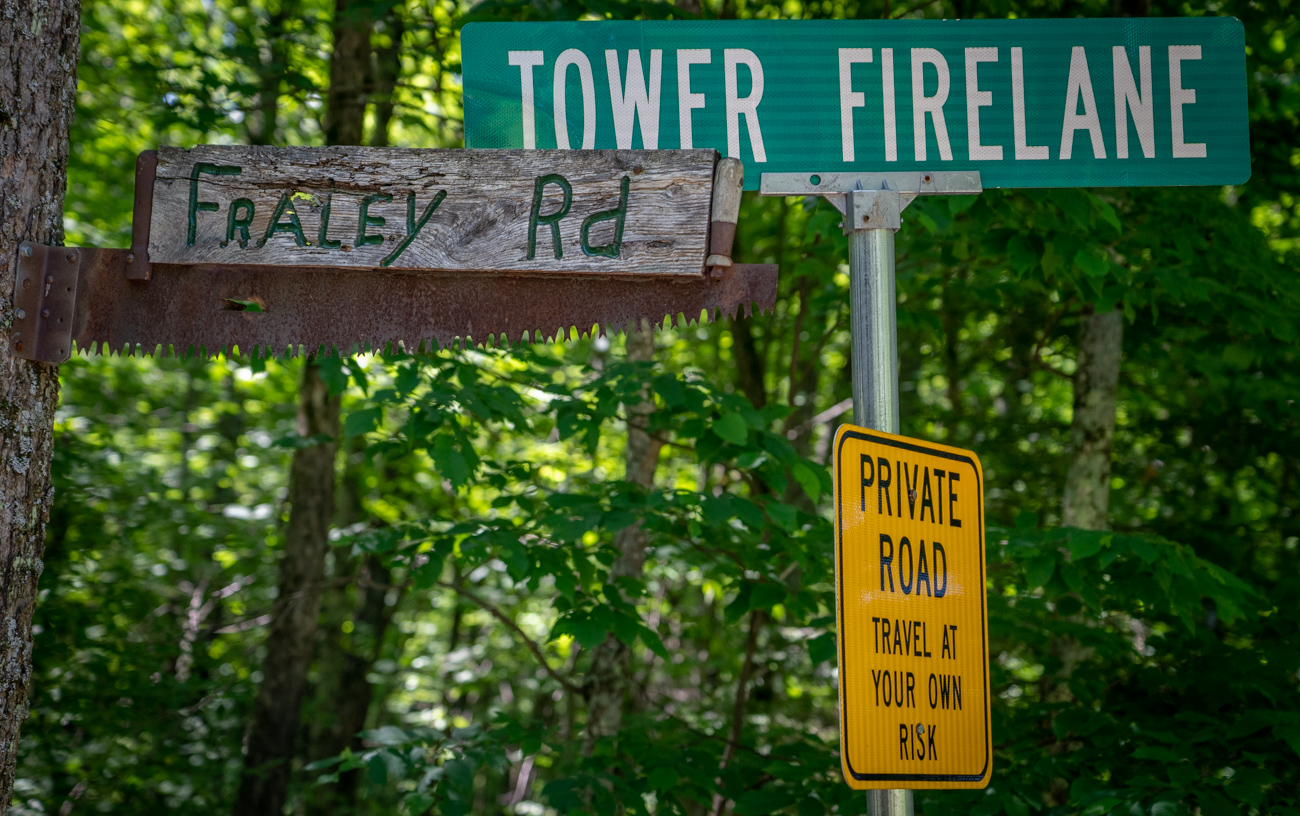 Tower firelane, fraley Rd, Private Rd
