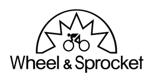Wheel and sprocket logo