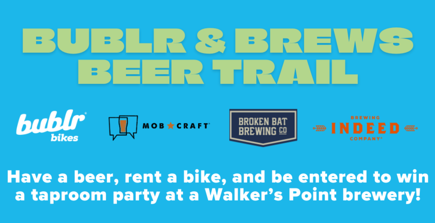 Bublr & Brews Beer Trail Wisconsin Bike Fed