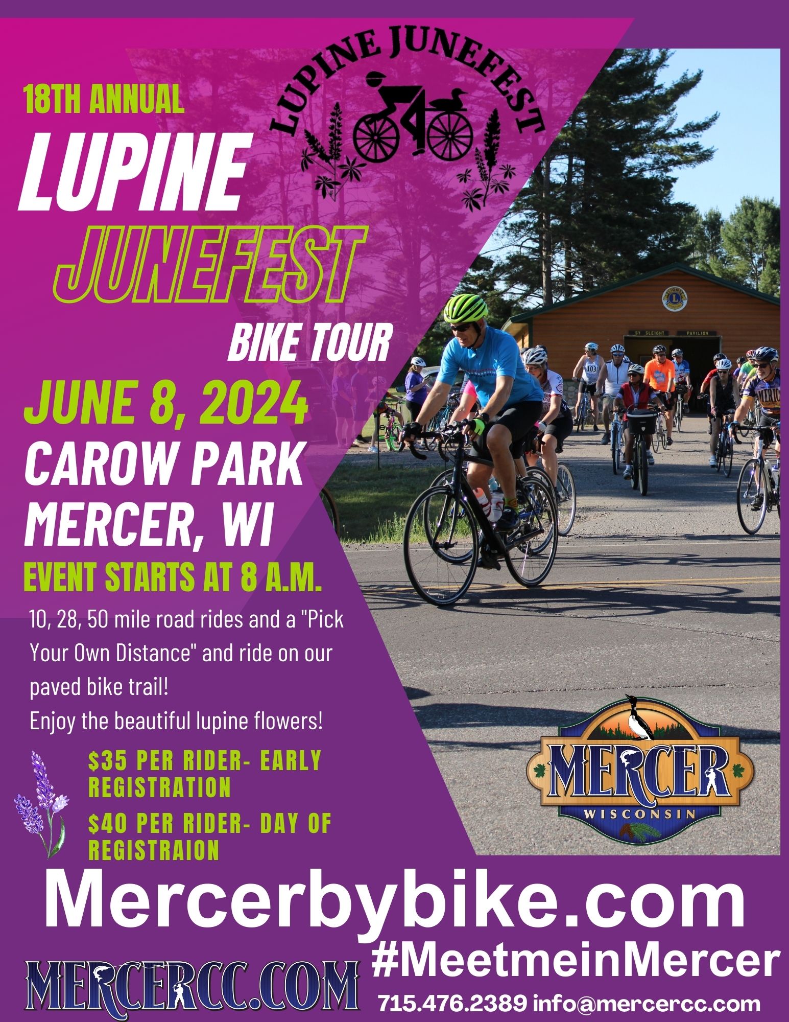 Lupine Junefest Bike Tour Wisconsin Bike Fed