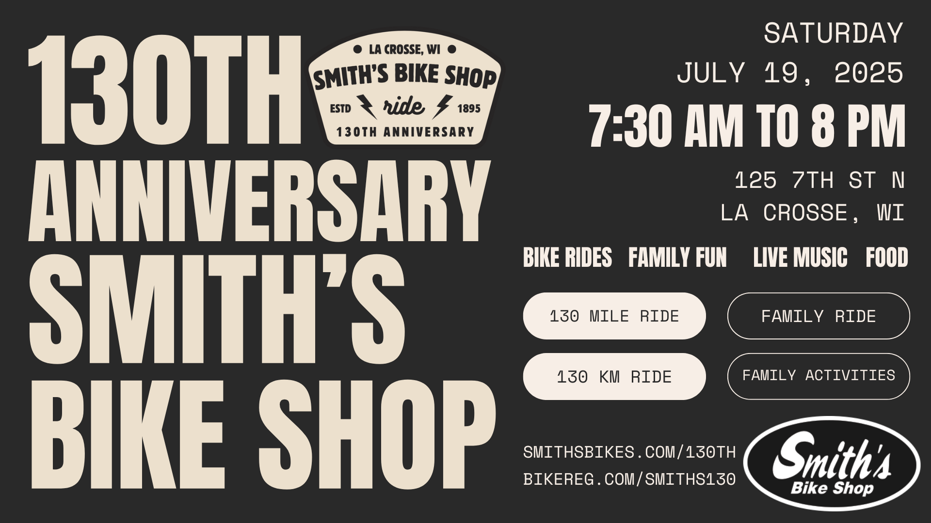 Smith's Anniversary 130th Celebration Ride