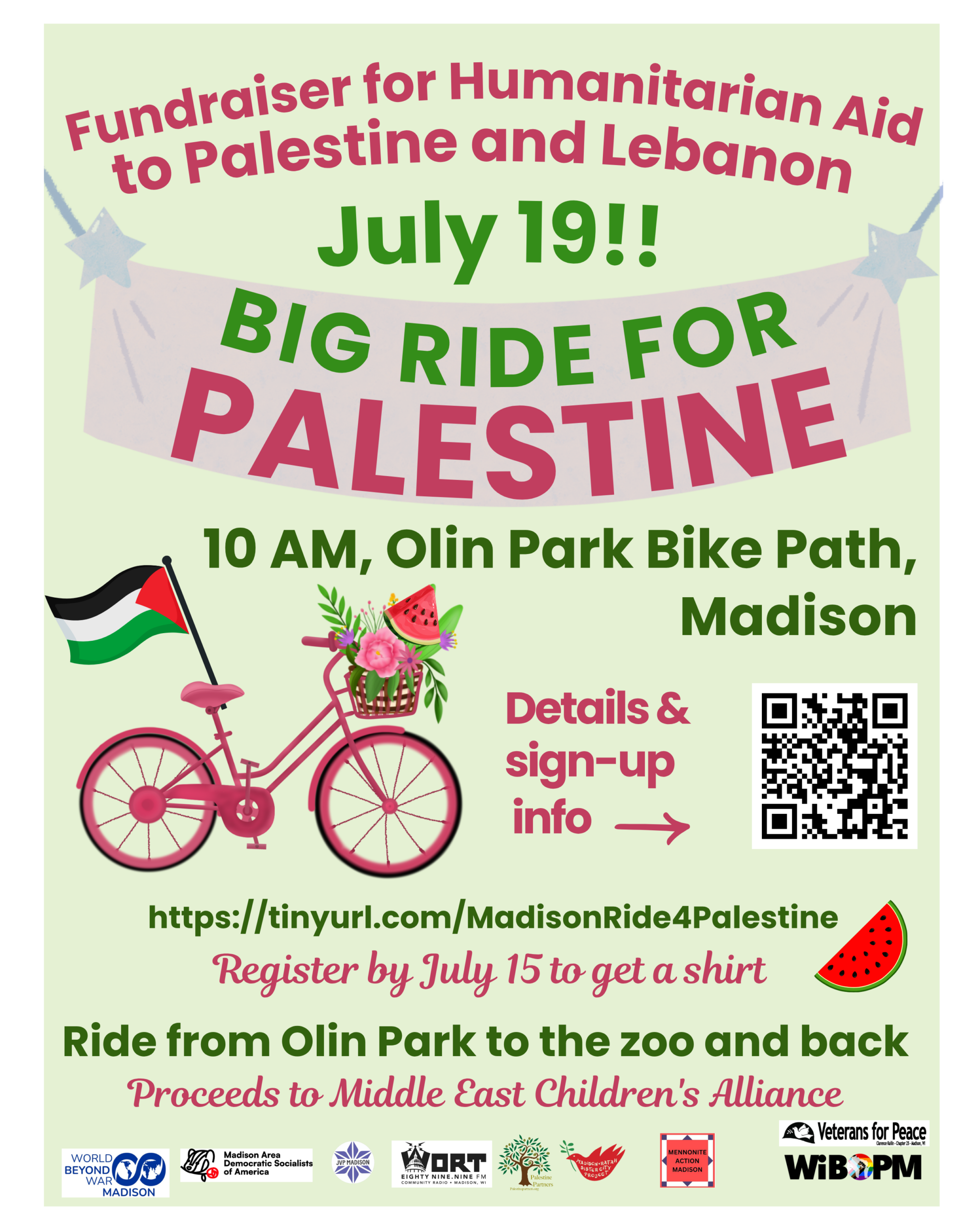Madison's Big Ride for Palestine